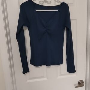 Old Navy Deep Blue Long Sleeve Tee